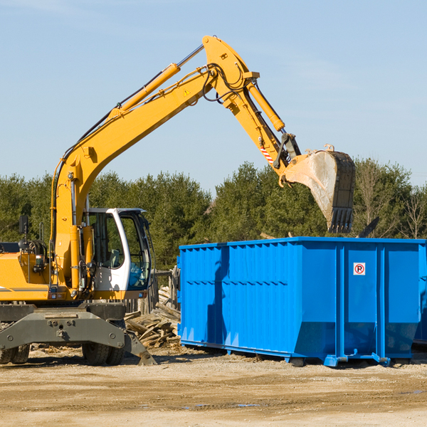 what size residential dumpster rentals are available in Prairie City Iowa